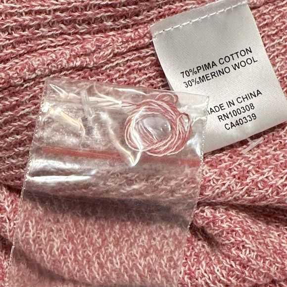 Peter Millar Crown Kitts Twisted 1/4 Zip Sweater Lyche Red Size L MS23S05 NWT - Picture 9 of 11